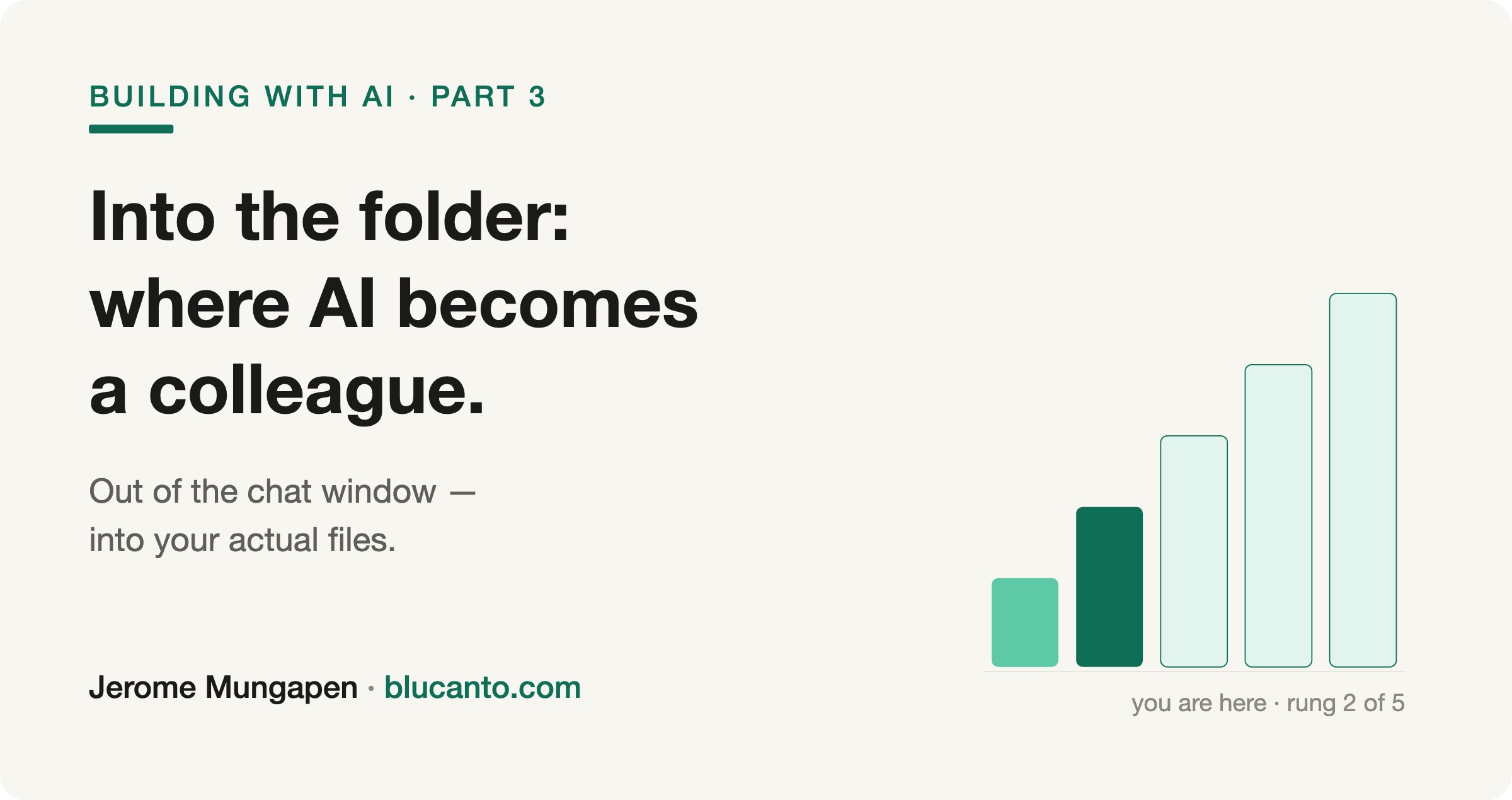 Header graphic for Into the folder